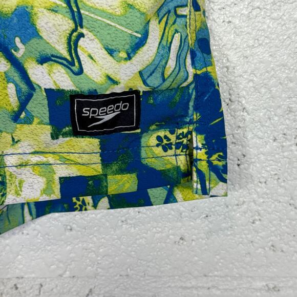 Speedo Men's Print Bondi Basin 20" Boardshorts  Harlequin Green Small - Picture 4 of 7